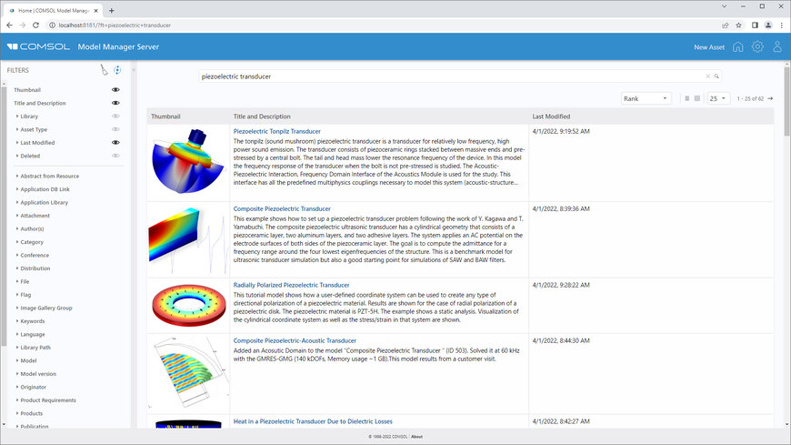 COMSOL presenta il Model Manager Server, che arricchisce l'ambiente di lavoro per la gestione dei progetti di simulazione